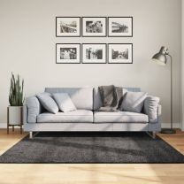  Vloerkleed shaggy hoogpolig modern 160x160 cm antraciet