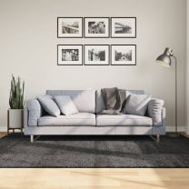  Vloerkleed shaggy hoogpolig modern 160x230 cm antraciet