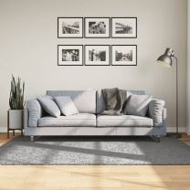  Vloerkleed PAMPLONA shaggy hoogpolig modern 140x200 cm grijs