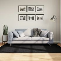  Vloerkleed PAMPLONA shaggy hoogpolig modern 140x200 cm zwart