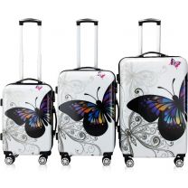 Butterfly 3-delige koffer set polycarbonaat