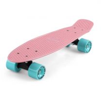 Skateboard Retro 57 cm Roze-Mintgroen