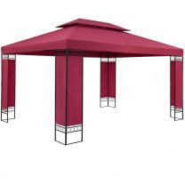 Paviljoen Elda Bordeaux-rood XXL 3x4 meter