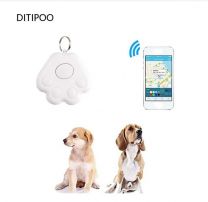 Ditipoo Huisdier Smart Tracker , Anti-Verloren Waterdichte Bluetooth Locator Tracer voor Huisdier Hond Kat - Key Halsband Accessoires-Wit