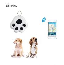 Ditipoo Huisdier Smart Tracker , Anti-Verloren Waterdichte Bluetooth Locator Tracer voor Huisdier Hond Kat - Key Halsband Accessoires-Zwart