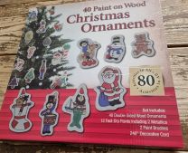 Kerst ornamenten 40 stuks - Kerst knutselversiering - schilderset