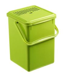 Rotho groenafvalemmer met actief koolfilter 8 liter groen