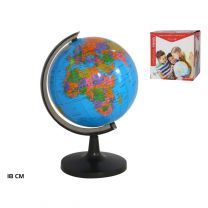 Globe - Wereldbol - Klassiek - veelkleurig - Large - 18x18x30cm