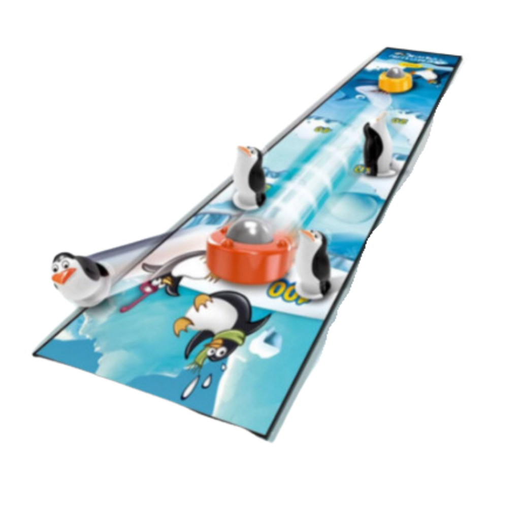 Lifetime Games Shuffle Bowling Tafelspel - Complete Set Kegelspel - Pinguïn Thema - 90 x 20 x 3 cm