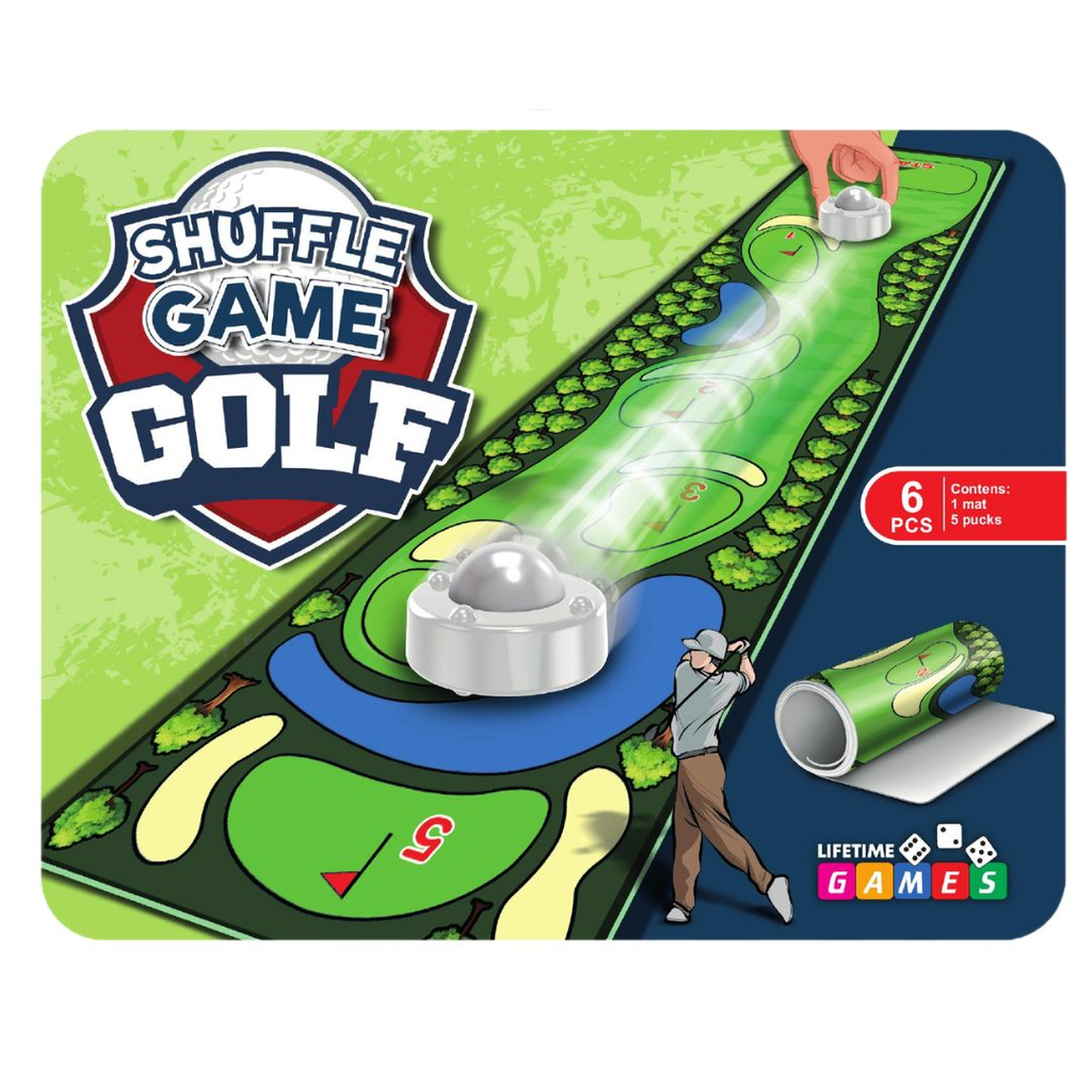 Lifetime Games Shuffle Bowling Tafelspel - Complete Set Kegelspel - Golf Thema - 90 x 20 x 3 cm