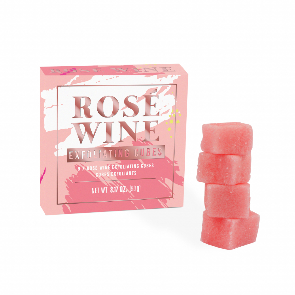 Gift Republic Exfoliation Cubes Rose Wine - Gift Republic Scrub Kubussen Rosé Wijn