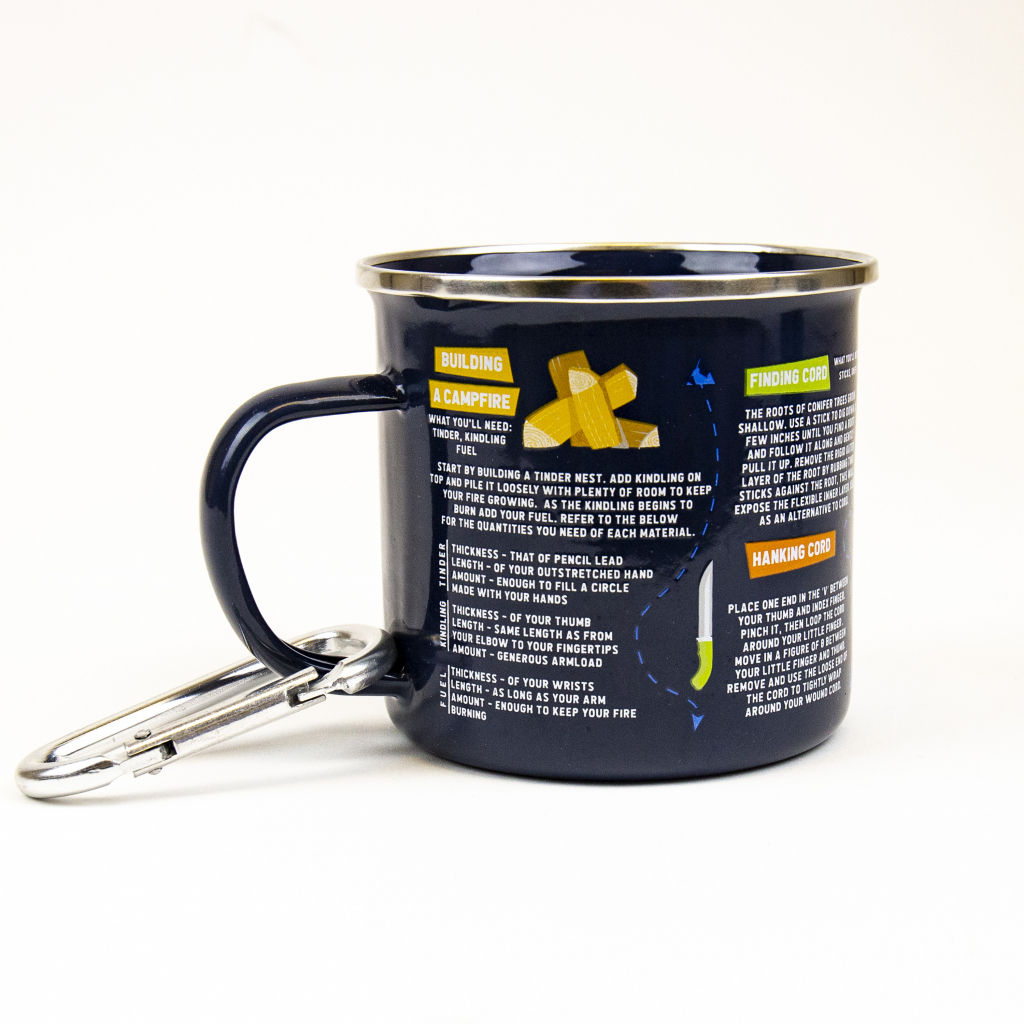 Gift Republic Survival Guide Enamel Mug