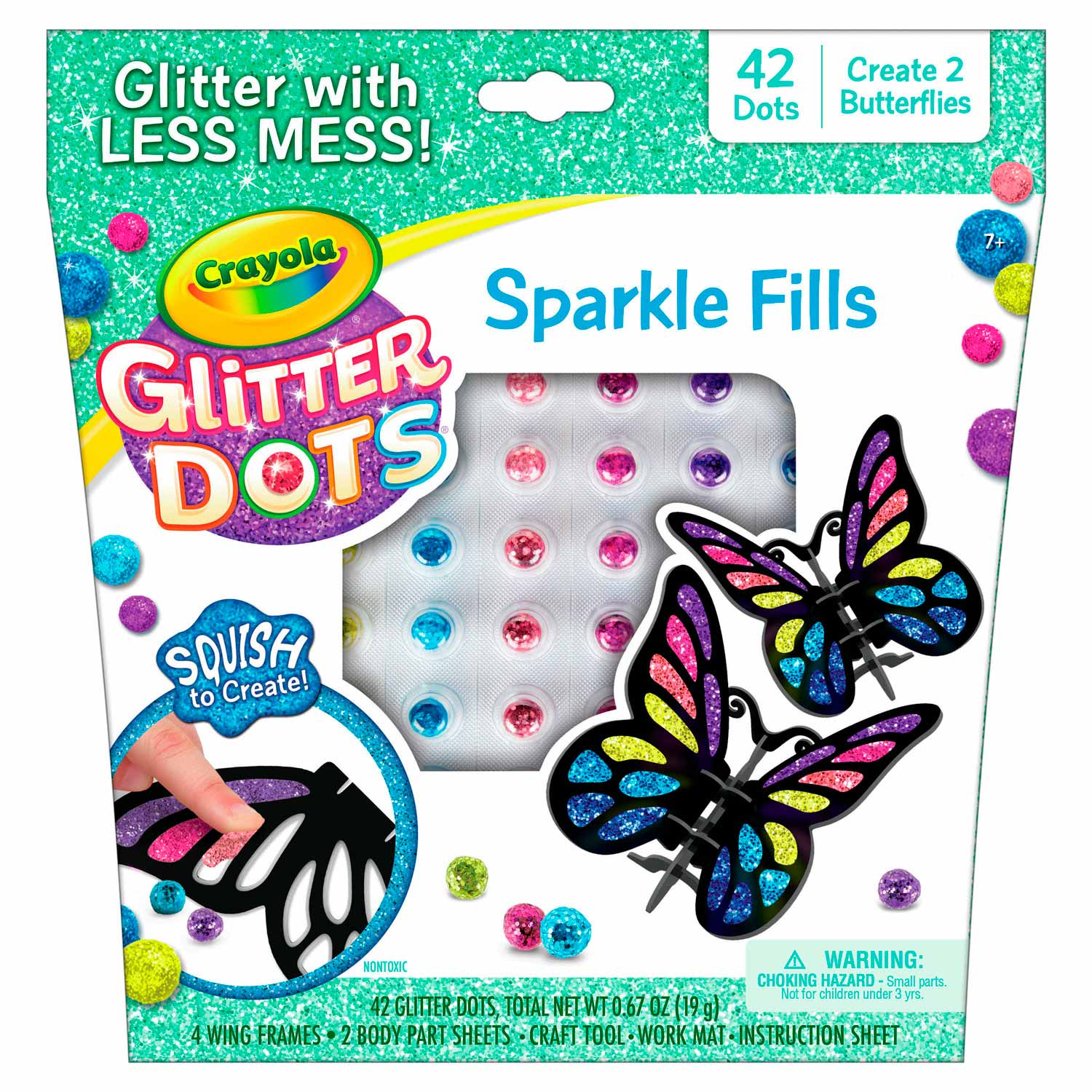 Crayola Glitter Dots - 3D Mozaïken Vlinders