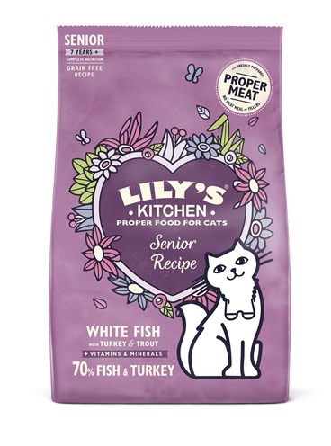 Lily's kitchen cat senior fish / turkey recipe (800 GR)