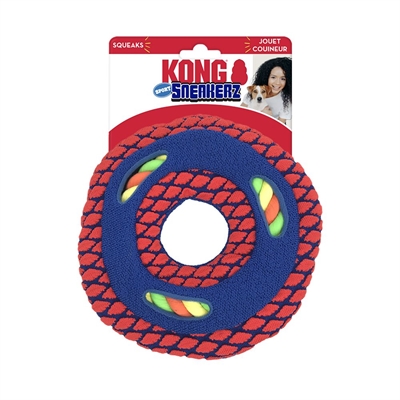 Kong sneakerz sport disc met touw 19x3x19 cm