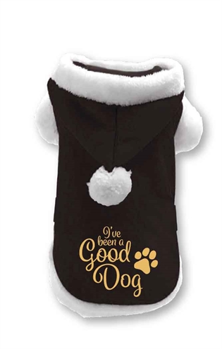 Kerst Jasje Hond Kostuum Zwart Good Dog Reu maat S