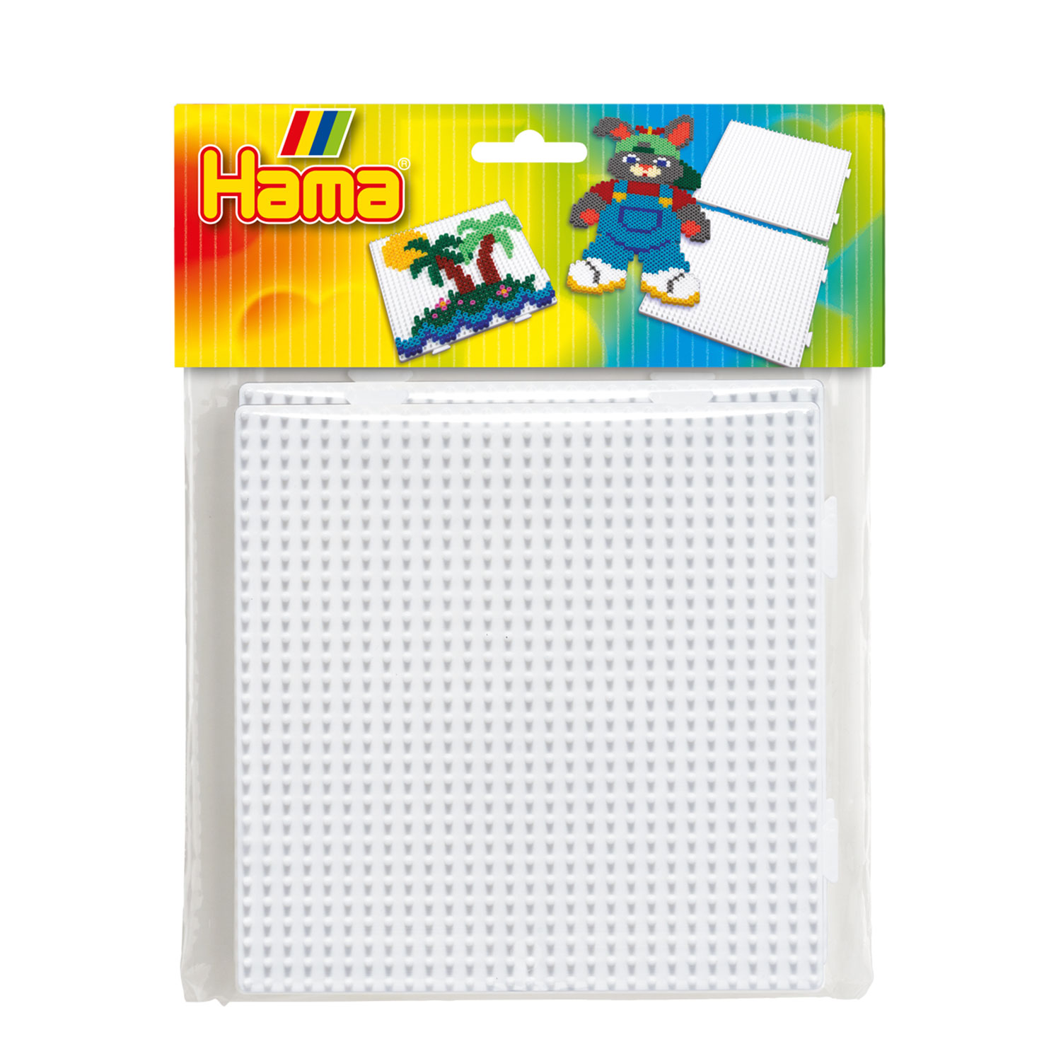 Hama Strijkkralen grondplaat 2 stuks vierkant