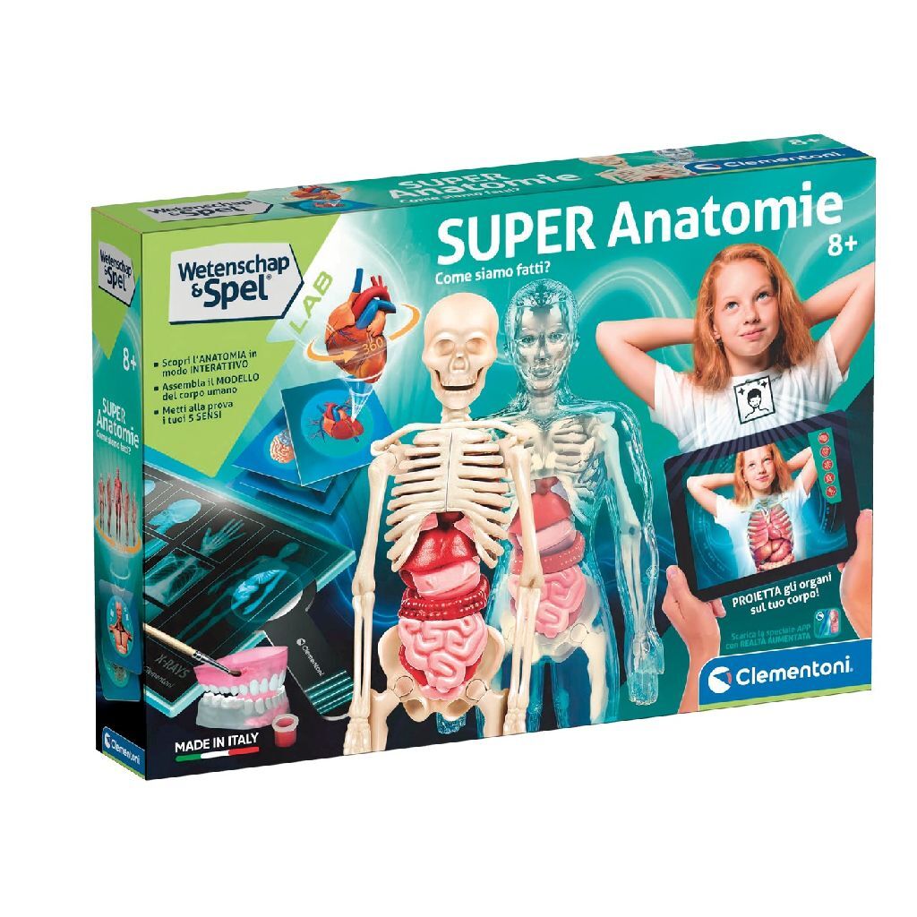 Clementoni Wetenschap & Spel - Super Anatomie - Het Menselijk Lichaam - Educatief Speelgoed - Vanaf 8 jaar