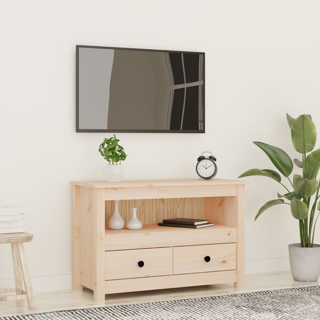 Tv-meubel 79x35x52 cm massief grenenhout
