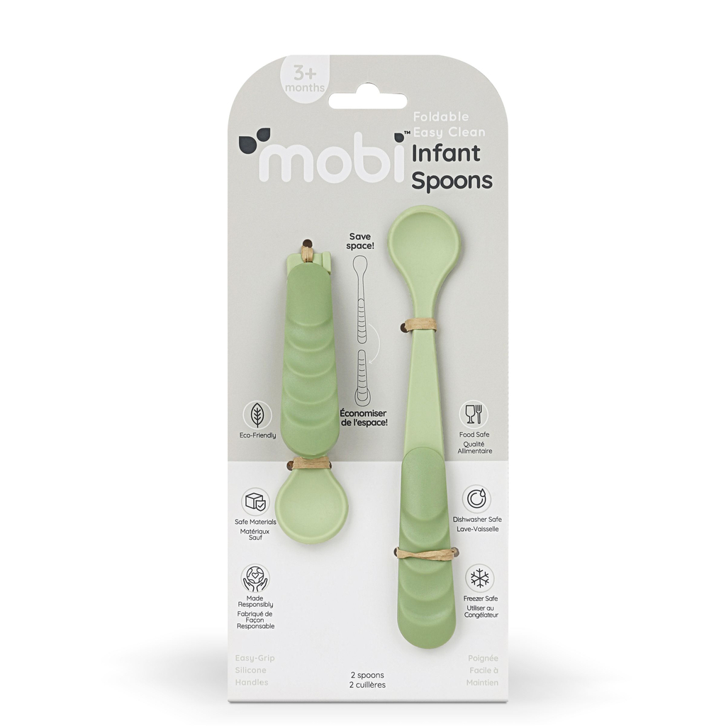Mobi - Infant Spoon Set Sage