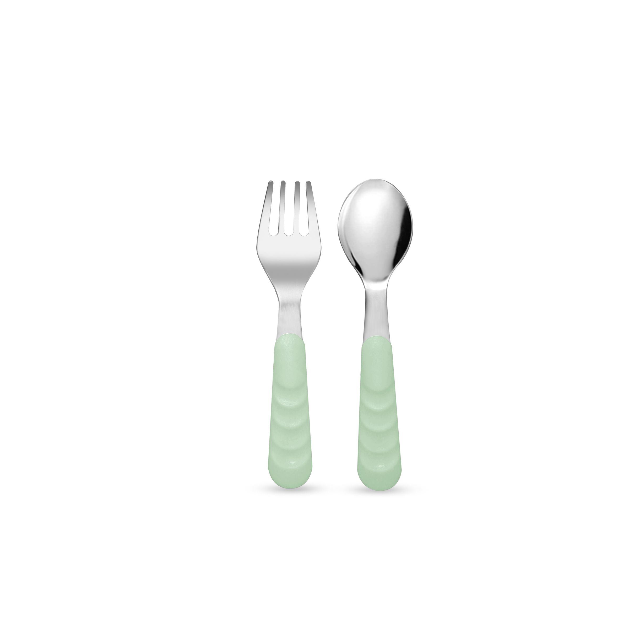 Mobi - Toddler Fork & Spoon Set Sage