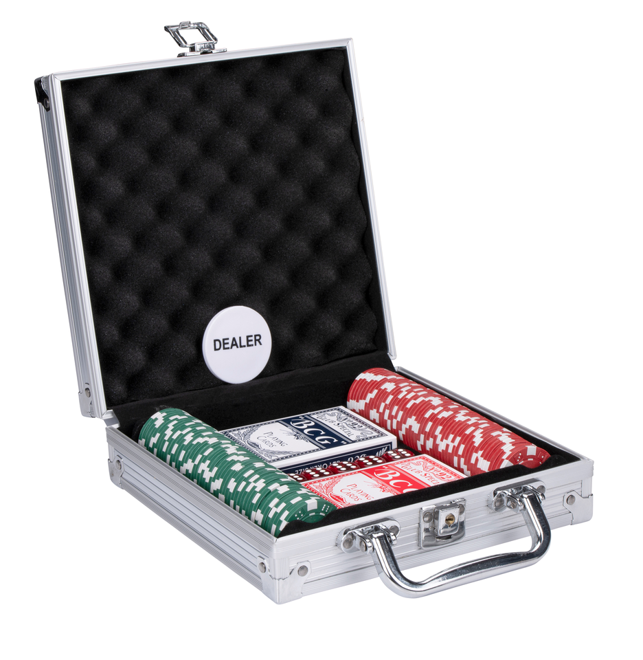 Pokerset in Aluminium Koffer